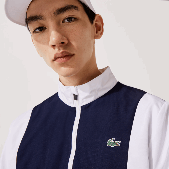 bijela narančasta tamnoplava 8ty 6H4B1156 muškarci Lacoste trenirka sportske marke colorblock