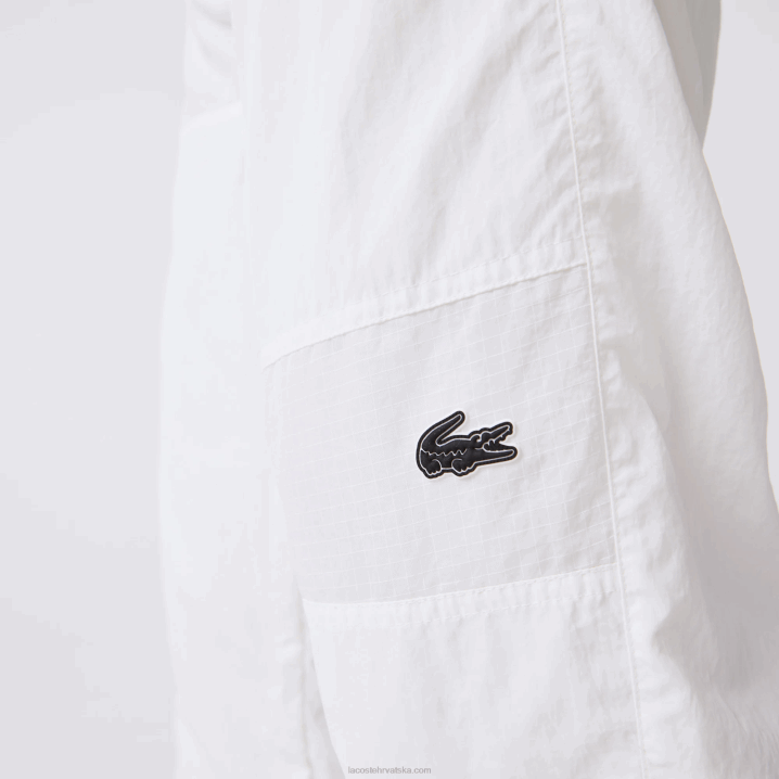 bijeli b5l 6H4B1106 muškarci Lacoste patchwork vodoodbojne trenirke
