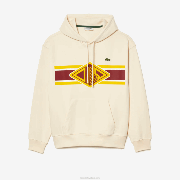 bijeli xfj 6H4B334 muškarci Lacoste široka majica s printom