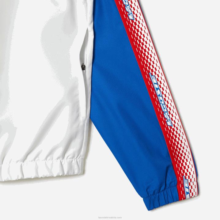 bijelo plavo bijelo wmi 6H4B341 muškarci Lacoste teniski komplet za trčanje u regularnoj formi