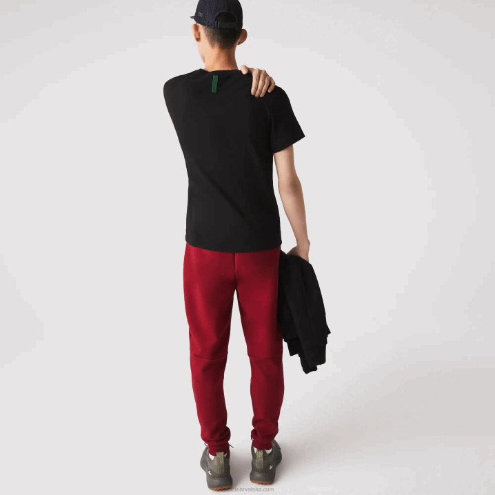 bordoški ypw 6H4B1007 muškarci Lacoste uske hlače trenirke od mješavine pamuka