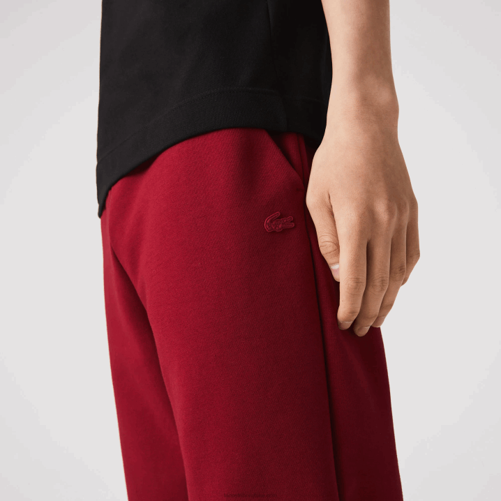 bordoški ypw 6H4B1007 muškarci Lacoste uske hlače trenirke od mješavine pamuka