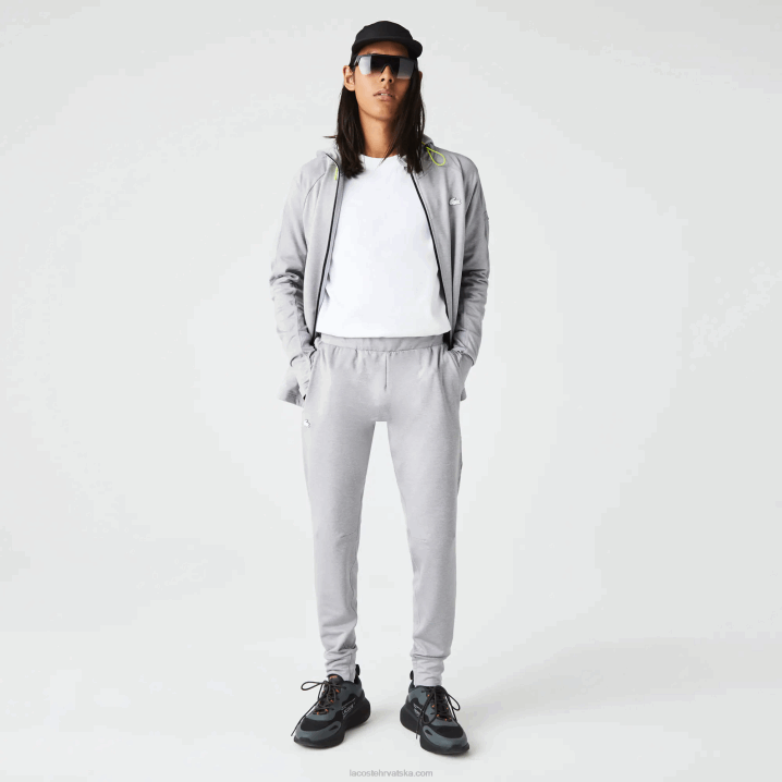 chine svijetlo siva 9ya 6H4B1073 muškarci Lacoste sportske dvoslojne trenirke