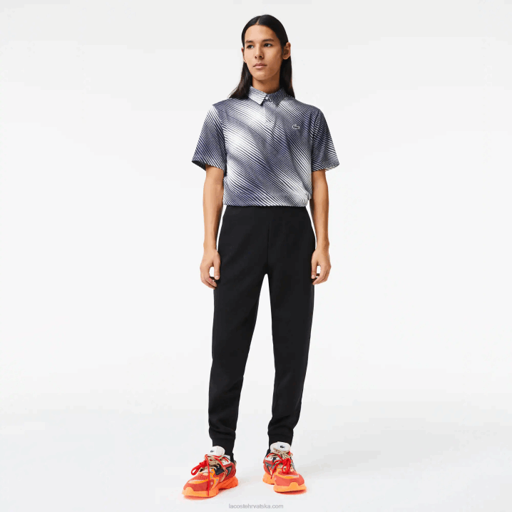 crna 031 6H4B1004 muškarci Lacoste uske hlače trenirke od mješavine pamuka