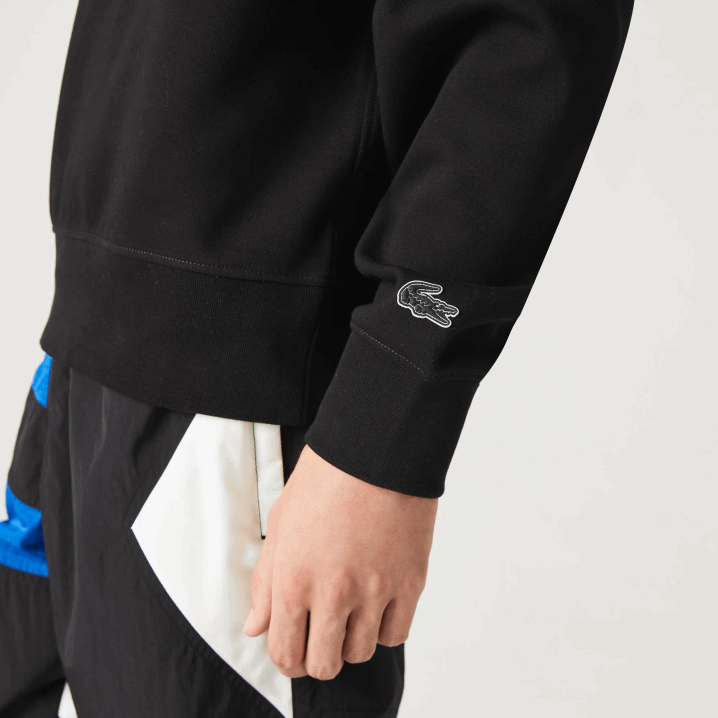 crna 031 6H4B1053 muškarci Lacoste široka majica s kapuljačom