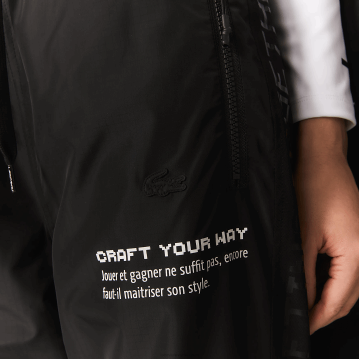 crna 031 6H4B1175 muškarci Lacoste live x minecraft najlonske trenirke