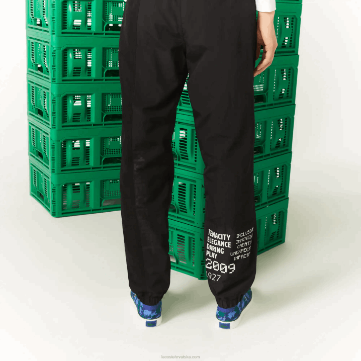 crna 031 6H4B1175 muškarci Lacoste live x minecraft najlonske trenirke