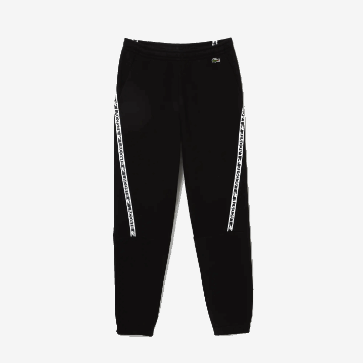 crna 031 6H4B1459 muškarci Lacoste trenirke s otisnutim trakama