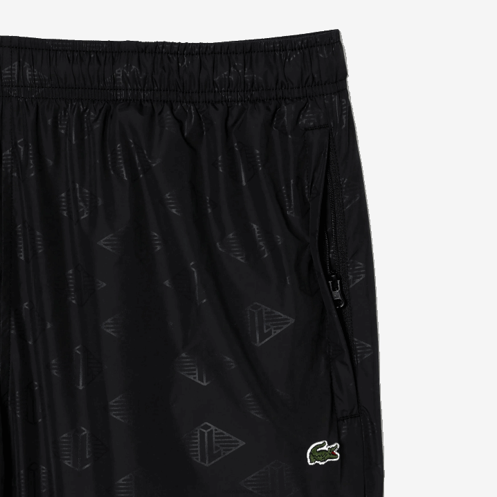 crna 031 6H4B318 muškarci Lacoste trenirke s printom monograma