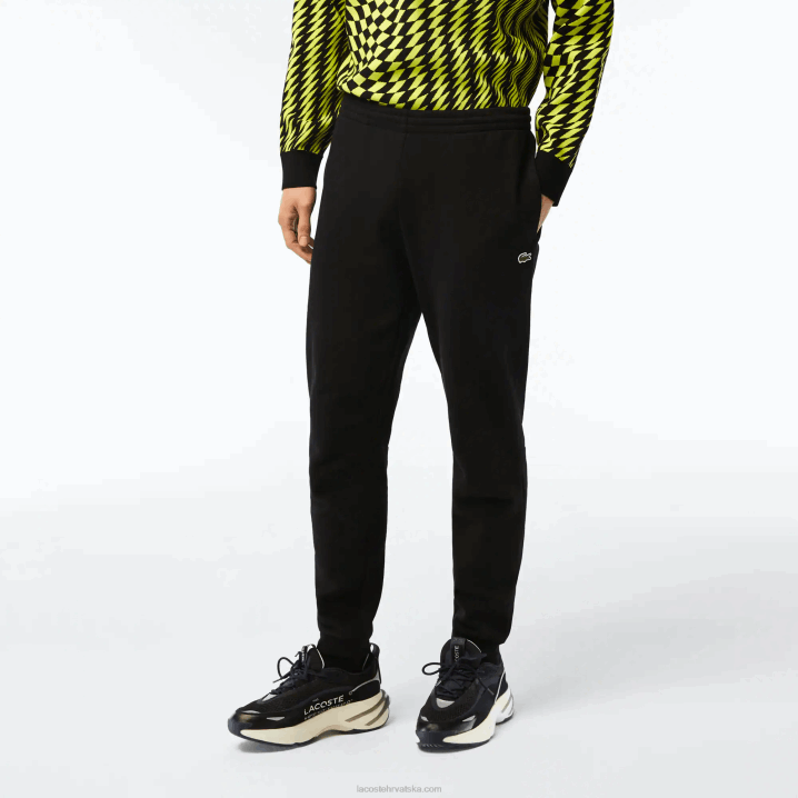 crna 031 6H4B347 muškarci Lacoste sužene trenirke od flisa