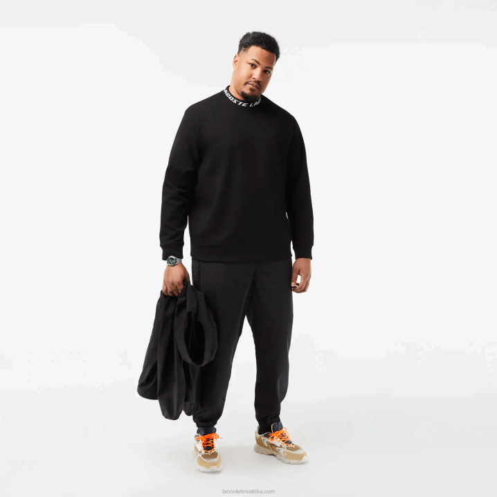 crna 031 6H4B358 muškarci Lacoste majica s ovratnikom s logotipom