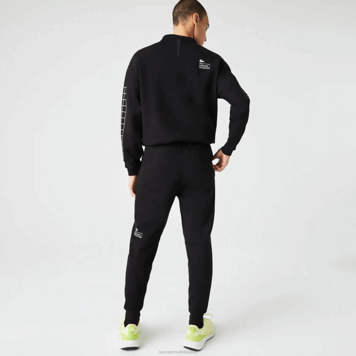 crna 031 6H4B973 muškarci Lacoste slim fit brendirane trenirke