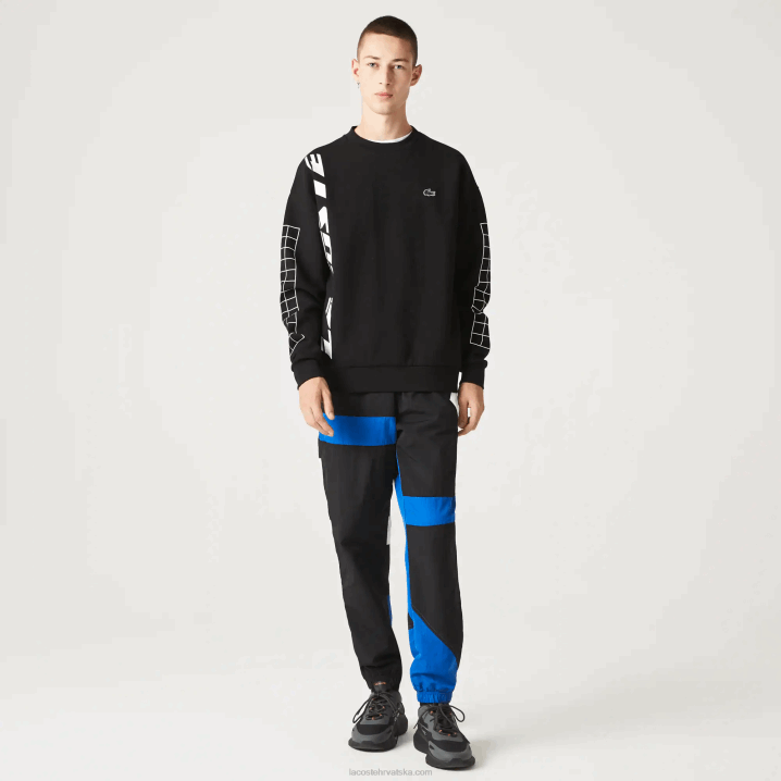 crna 031 6H4B999 muškarci Lacoste slobodna majica na pike kroju