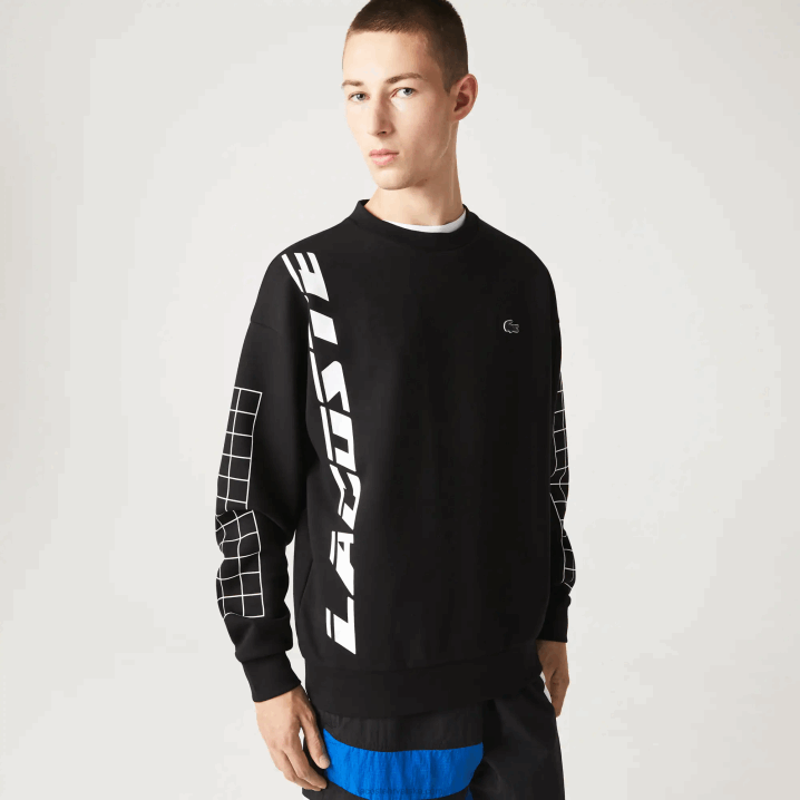 crna 031 6H4B999 muškarci Lacoste slobodna majica na pike kroju