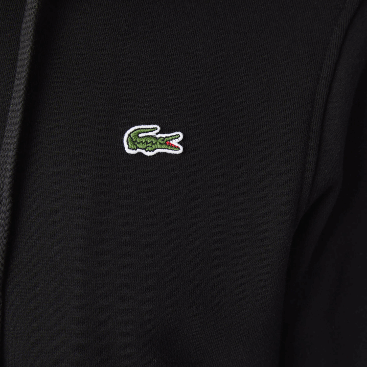crna c31 6H4B947 muškarci Lacoste sportska lagana majica s kapuljačom od dva materijala