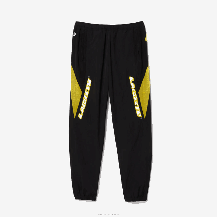 crno žuta n07 6H4B1110 muškarci Lacoste heritage regular fit color-block trenirke