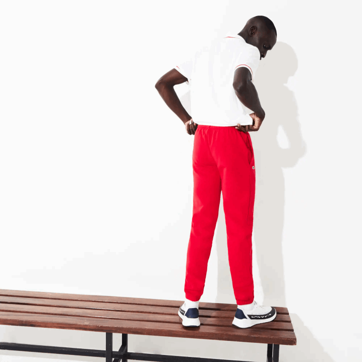 crvena 240 6H4B1153 muškarci Lacoste sportske teniske trenirke od flisa