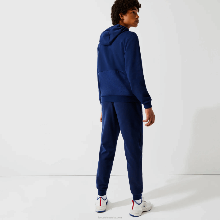 mornarsko plava 423 6H4B1021 muškarci Lacoste trenirke s mrežastim panelima