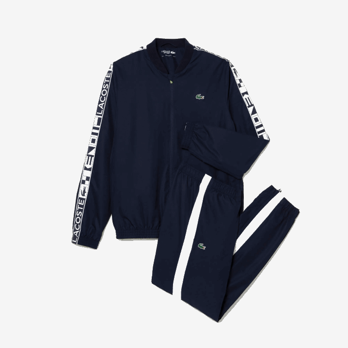 mornarsko plava 423 6H4B1172 muškarci Lacoste teniska trenirka sa sportskim printom