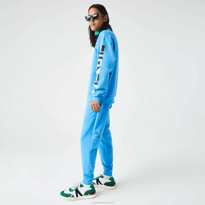 plava 4xa 6H4B1045 muškarci Lacoste trenirke s reflektirajućim printom