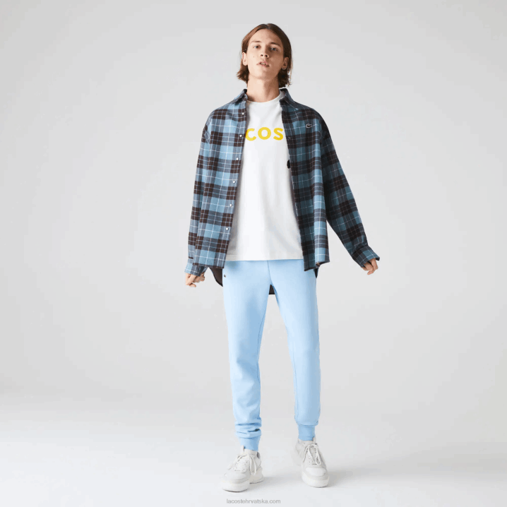 plavi hbp 6H4B1157 muškarci Lacoste sportske teniske trenirke od flisa