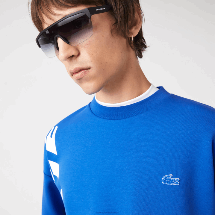 plavi k1q 6H4B1001 muškarci Lacoste slobodna majica na pike kroju