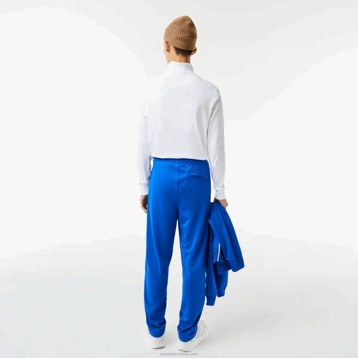 plavi k1q 6H4B1079 muškarci Lacoste trenirke s kontrastnom trakom sa strane