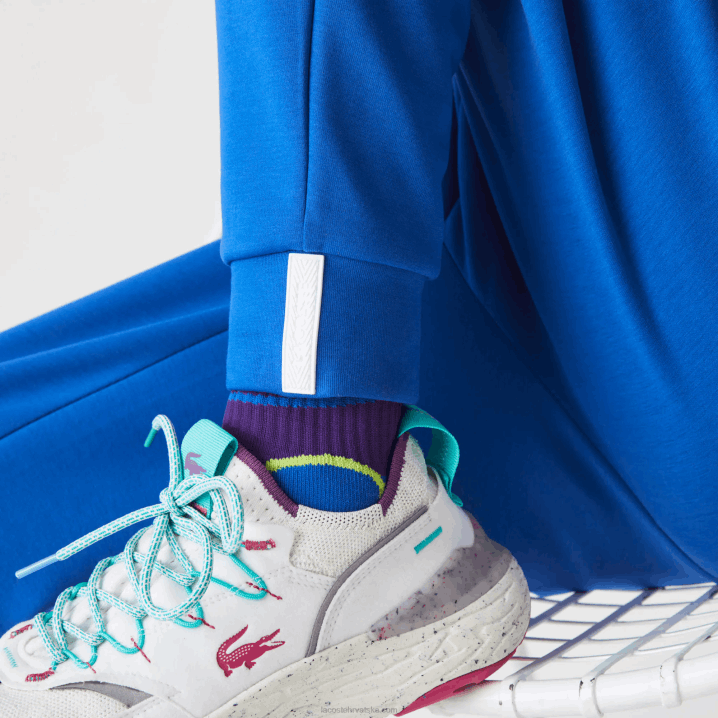 plavi k1q 6H4B975 muškarci Lacoste slim fit brendirane trenirke