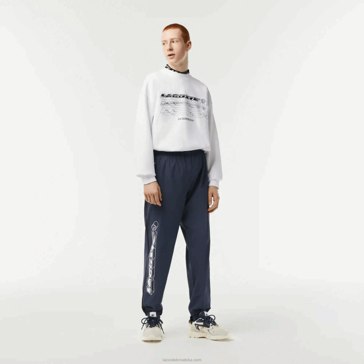 plavi kxe 6H4B336 muškarci Lacoste vodootporne rastezljive trenirke