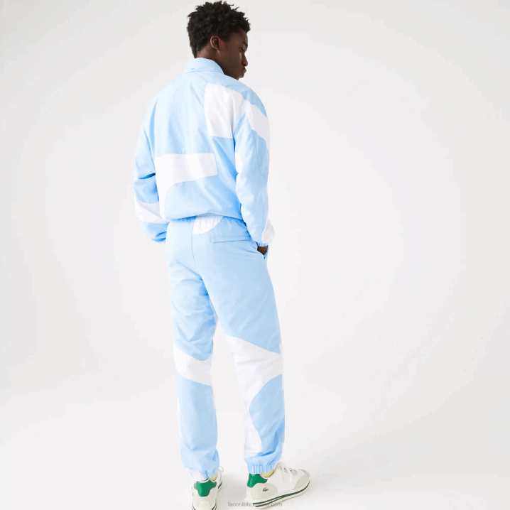 plavo bijelo e7b 6H4B1071 muškarci Lacoste baštinske grafičke trenirke