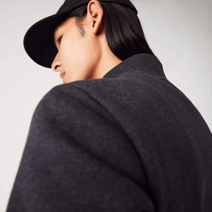 siva el6 6H4B1271 muškarci Lacoste trenirka od brušenog flisa standardnog kroja s patentnim zatvaračem