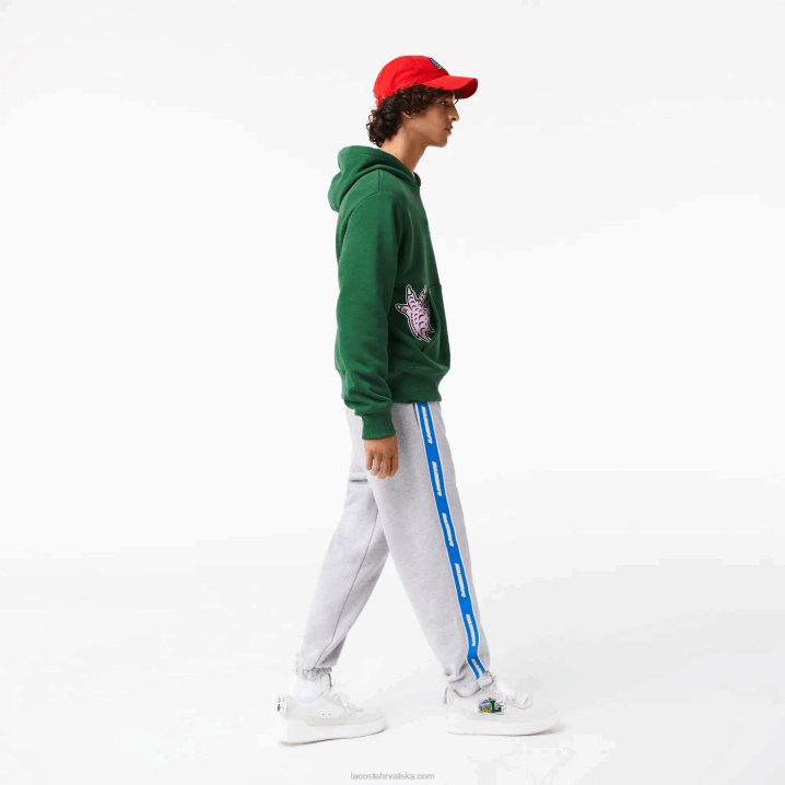 sivi chine cca 6H4B1027 muškarci Lacoste branded band trenirke