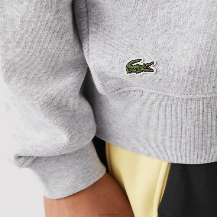 sivi chine cca 6H4B1030 muškarci Lacoste majica s okruglim izrezom s krokodilskim uzorkom