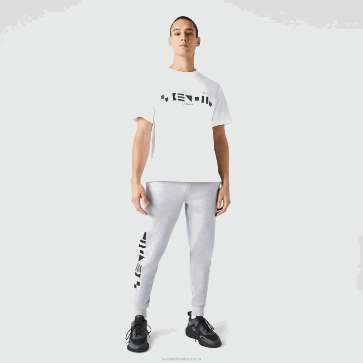 sivi chine cca 6H4B1044 muškarci Lacoste trenirke s reflektirajućim printom