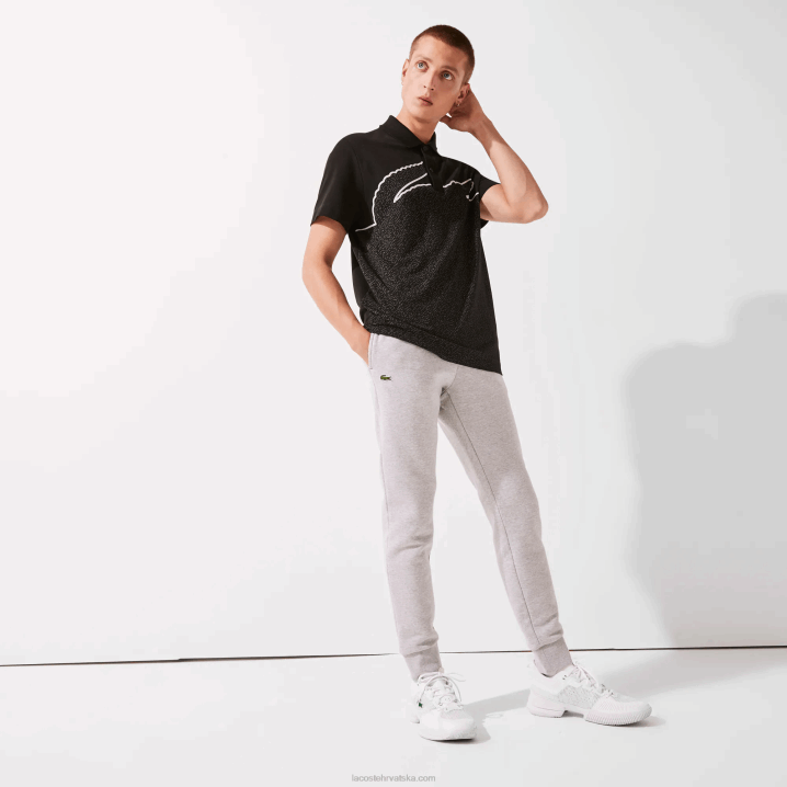 sivi chine cca 6H4B1204 muškarci Lacoste sportske teniske trenirke od pamučnog flisa