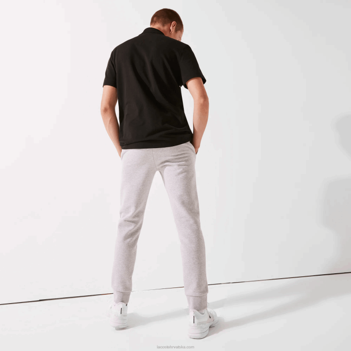 sivi chine cca 6H4B1204 muškarci Lacoste sportske teniske trenirke od pamučnog flisa