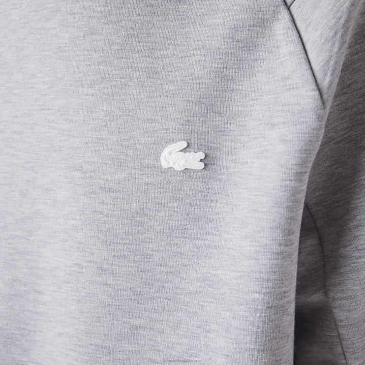 sivi chine cca 6H4B1224 muškarci Lacoste klasična majica s kapuljačom