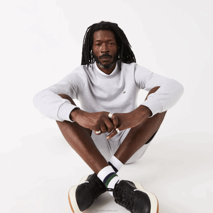 sivi chine cca 6H4B287 muškarci Lacoste trenirka od organskog brušenog pamuka