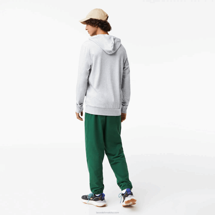 sivi chine cca 6H4B713 muškarci Lacoste majica od pamučnog žerseja s kapuljačom