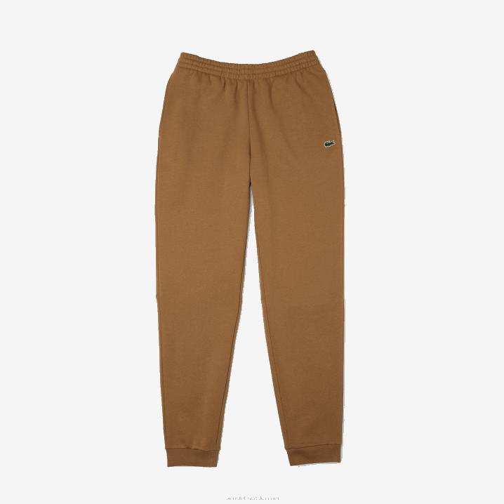 smeđa z0w 6H4B1025 muškarci Lacoste sužene trenirke od flisa