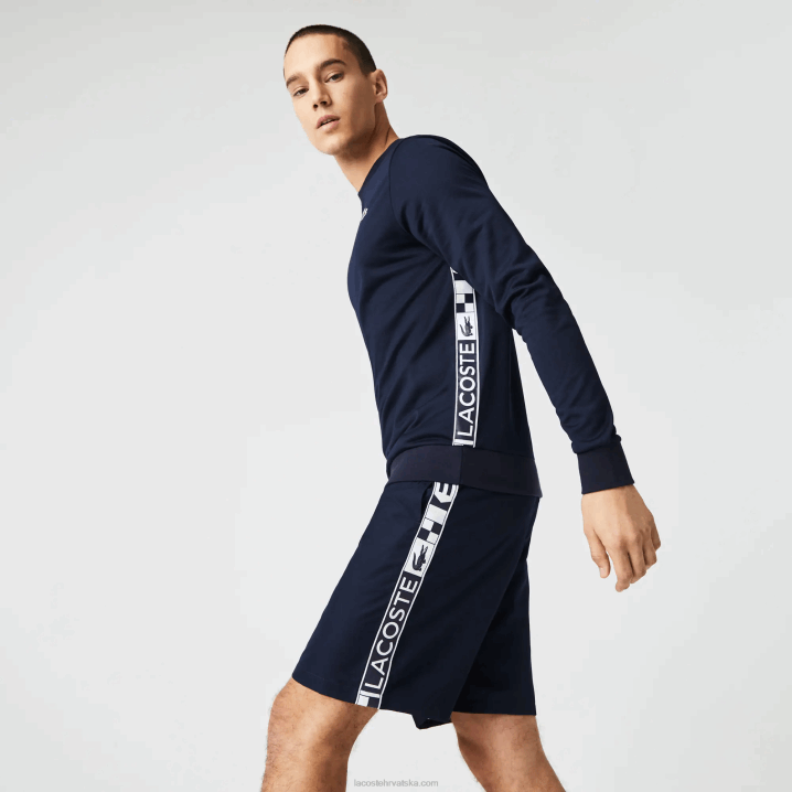 tamnoplava 166 6H4B1055 muškarci Lacoste teniska majica sa sportskim printom