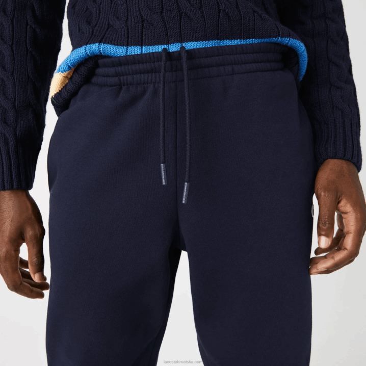 tamnoplava 166 6H4B348 muškarci Lacoste sužene trenirke od flisa