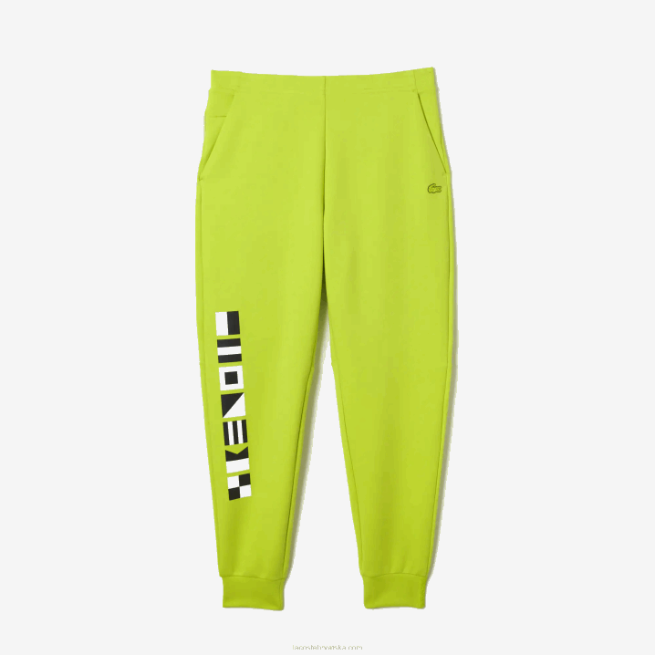 žuta 90v 6H4B1046 muškarci Lacoste trenirke s reflektirajućim printom