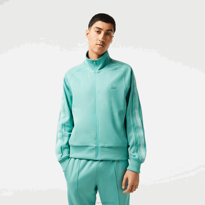 zelena 3a4 6H4B30 muškarci Lacoste trenirka regularnog kroja s patentnim zatvaračem