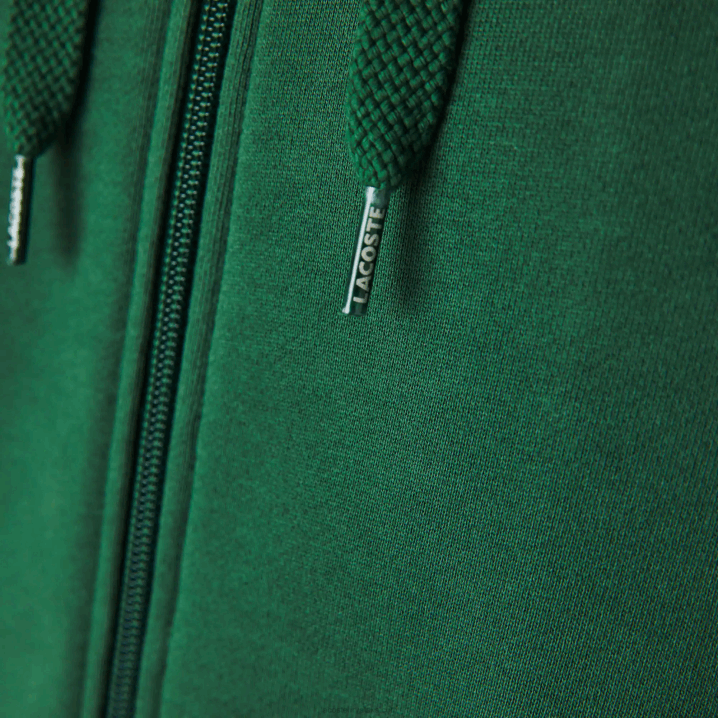 zelena s30 6H4B1163 muškarci Lacoste sportska lagana majica s kapuljačom od dva materijala