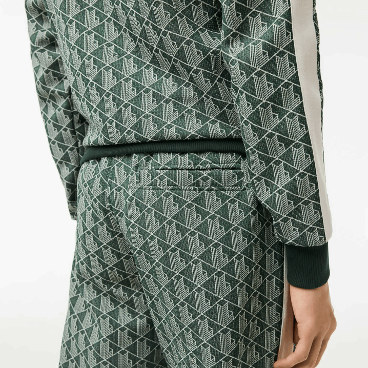 zeleno bež 7m4 6H4B279 muškarci Lacoste trenirke s printom monograma