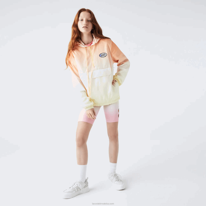 narančasto bijelo žuto z81 6H4B1281 muškarci Lacoste live light pulover vjetrovka