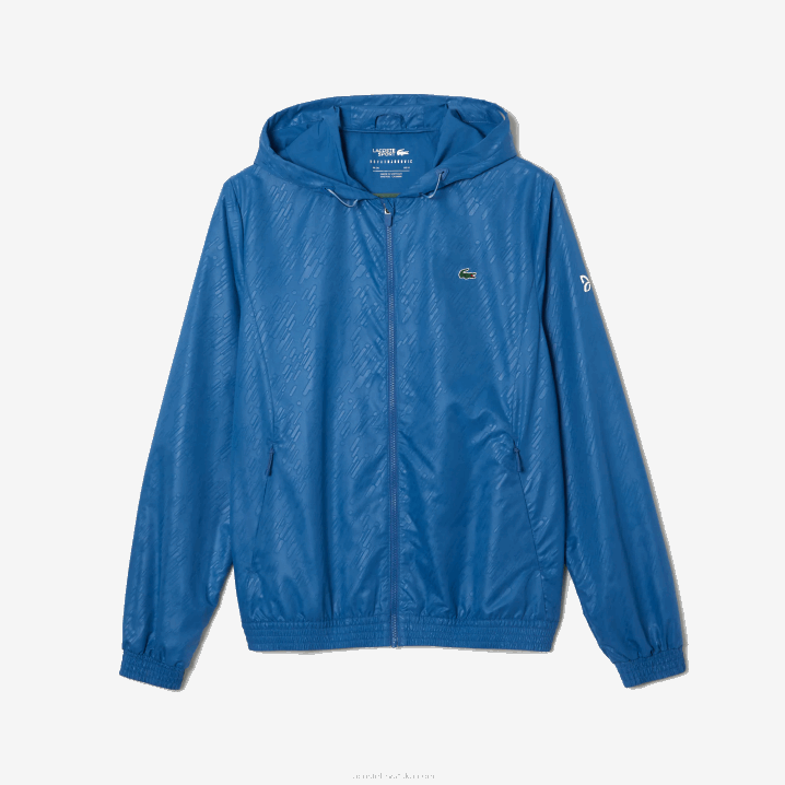 plavo bijelo q6t 6H4B1298 muškarci Lacoste sport novak djokovic vodoodbojna vjetrovka