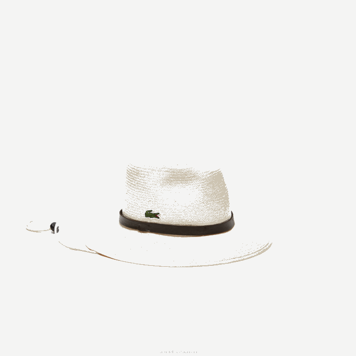 bež 8lx 6H4B2340 muškarci Lacoste sportski miami otvoreni tkani teniski šešir s užetom