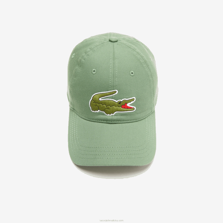 kaki zelena kx5 6H4B2178 muškarci Lacoste podesiva kapa od kepera od organskog pamuka